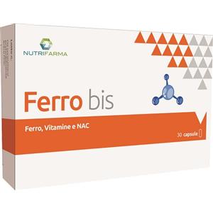 AQUA VIVA Srl Ferro Bis - Integratore Alimentare di Ferro con Vitamina C - 30 Capsule