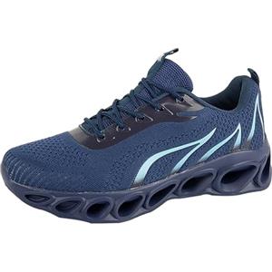 Generisch Sneaker da uomo e donna, scarpe da corsa su strada, per attività all'aria aperta, traspiranti, per il fitness, per camminare, per la corsa, leggere, per il tempo libero, per le sale, Blu