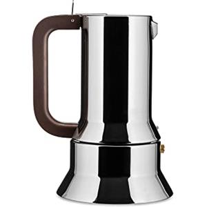 Alessi 9090/6 - Caffettiera di Design con Fondo a Induzione in Acciaio Inossidabile 18/10, 6 Tazze