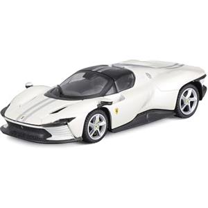Burago Bburago Ferrari Daytona SP3: modellino auto in scala 1:43, Ferrari Signature Edition, custodia rigida, 10 cm, bianco (18-36914)