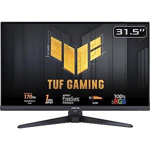 ASUS TUF Gaming VG328QA1A Monitor Gaming 32" pollici (31,5), Full HD (1920x1080), Overclock 170Hz, Extreme Low Motion Blur, FreeSync Premium, 1ms (MPRT), Shadow Boost, Nero
