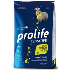 Prolife Sensitive per Cani Adult Medium Large con Coniglio e Patate da 10 Kg