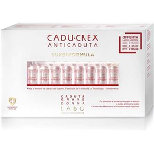 Labo Cadu-Crex Superformula Trattamento Anticaduta per Capelli Donna - 40 Fiale da 3,5 ml con Tecnologia Transdermica