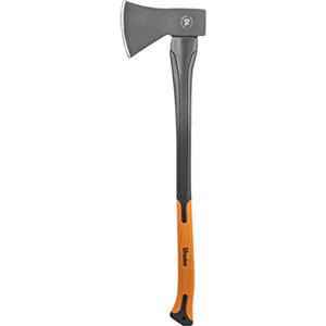 BRADAS - KT-SF1150, Accetta professionale, manico in fibra di vetro 1,5 kg, Ascia spaccalegna multiuso lungh 79 cm con Certificato di sicurezza TÜV GS.