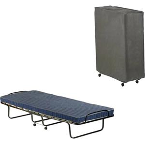 Talamo Italia Letto Pieghevole ADA, Brandina con Rete 12 doghe, Materasso Incluso, Lettino salvaspazio, 100% Made in Italy, 80x190h37 cm, Cover Inclusa
