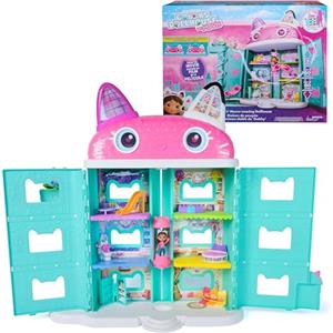 DREAMWORKS GABBY'S DOLLHOUSE Gabby's Dollhouse The Movie, la Casa delle Bambole di Gabby a Tema Movie, Con Occhi Lenticolari, Personaggi e Mobili per la Casa delle Bambole, Alta 60 cm, 3+ Anni