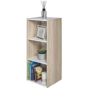 Iris Ohyama, Libreria/scaffale per armadietto a 3 livelli/mobili laterali/scaffale salvaspazio, Modulare, Altezza mensola regolabile 3,2 cm, Ufficio, Casa - Space Saving Shelf - UB-9035 - Marrone