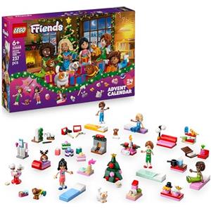 LEGO Friends Calendario dell'Avvento 2025 per Bambine da 6 Anni - Giocattoli per il Conto alla Rovescia di Natale con 24 Sorprese, tra cui 5 Mini Bamboline, 5 Animali Domestici e Accessori - 42668