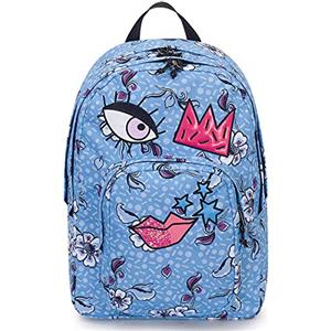 Invicta Zaino Dial Face Invicta, Azzurro, 38 Lt, Doppio Scomparto, Tasca Porta Laptop 15'', Scuola & Tempo Libero