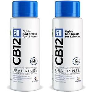 CB12 Colluttorio Quotidiano No Alcool per Alito Gradevole fino a 12 Ore con Fluoruro - 250 ml (Confezione da 2)