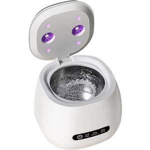 syayw Pulitore Per Apparecchi Dentali - Pulitore per Bite Notturno 52kHz | Dispositivo Pulizia Ritenzioni UV Ultrasonico Per Adulti Bambini Viaggio Allineatori Bite Dentiere Gioielli Casa