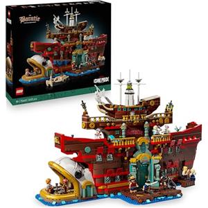 LEGO ONE PIECE Baratie, il Ristorante Galleggiante - Costruzione per Adulti, Modello da Esposizione con Interni Dettagliati e 10 Minifigure tra cui Luffy, Nami e Sanji - Regalo Fan degli Anime - 75640
