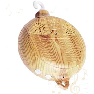 Afenau Giostrina Culla Neonato, Afenau Carillon Neonati Culla con 35 Melodie, Effetto Legno Carillon Neonato, Motore Mobile Per Culla Per Baby Shower, Accessori Decorativi per Culla, Senza Batteria