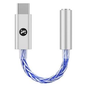 Girftu JCALLY JM6 Pro USB C Type-C a 3,5 mm Dual DAC CX31993 MAX97220 Cuffie audio digitali portatili Amplificatore di decodifica HiFi DAC Mobile Adattatore per cuffie (blu)