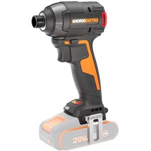 WORX Nitro WX265.9 Avvitatore a percussione a batteria 20 V, potente motore brushless, 3 livelli di velocità e 2 modalità, leggero e compatto, solo utensile