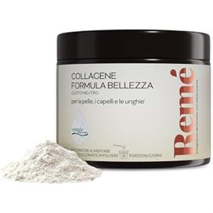 Remé Collagene in Polvere con VERISOL® - 2500 mg Idrolizzato di collagene ad Alta Potenza per dose da 5 g - Formulato con Vitamine C, D e A, Biotina e Zinco - Senza Zuccheri Aggiunti - 30 Porzioni
