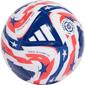 adidas Mundial de Clubes FIFA 25 - Pallone da calcio unisex per adulti, colore: Bianco/Blue/Lucred/Silvmt, 37 EU
