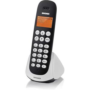 Brondi Adara Telefono Cordless, Nero/Bianco