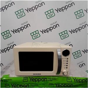 SEVERIN [ComeNuovo] Severin MW 7875 - Forno a microonde con grill, 20?L, 800?W (microonde) + 1?000?W (grill), Classe A, Funzioni: microonde, grill, cottura combinata, funzione scongelamento, timer 30?min , piatto rotante Ø 24,5?cm, colore crema