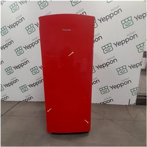 HISENSE [ComeNuovo] Hisense RR220D4ERF - Frigorifero monoporta, 164?L, 133?cm, Classe F, 40?dB, raffreddamento statico, illuminazione LED, 3 ripiani in vetro, 4 balconcini, cassetto verdura, congelatore da 15?L, colore rosso
