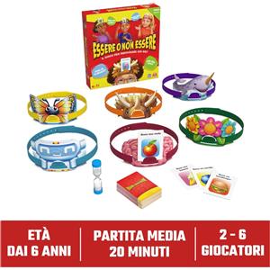 SPIN MASTER ITALIA SRL Editrice Giochi, Essere o Non Essere, Giochi da Tavolo per Indovinare Chi Sei, Giochi di Società, Carte per Bambini, 6+ Anni