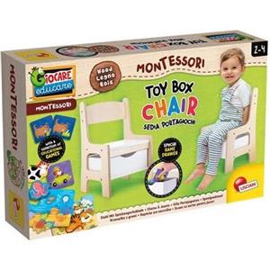 Lisciani Giochi Sedia Montessori in Legno con Cassetto Portagiochi - Gioco Educativo per Sviluppo Logico e Autonomia