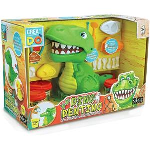 Nice Dino Dentino - Set con Pasta Modellabile, oltre 20 pezzi, per bambini dai 3 anni