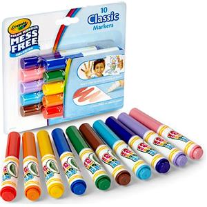 Crayola Color Wonder - Set di 10 Pennarelli Senza Macchia con Inchiostri Trasparenti, Punta Maxi, Funzionano Solo su Carta Color Wonder, Età 3
