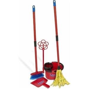 Vileda Set Pulizia per Bambini - Include Secchio, Mocio, Scopa, Paletta e Battipanni