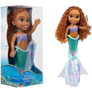 JAKKS PACIFIC Bambola Ariel La Sirenetta 38 cm con Coda Iridescente e Pinne Scintillanti