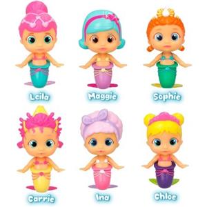IMC TOYS Bloopies Mermaids in A Bottle - Bambola Sirena Spruzza Acqua, Collezionabile, 6 Modelli Assortiti
