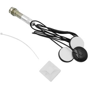 Alnicov Pickup autoadesivo Piezo 6,35 mm Jack Disc Microfono a 3 trasduttori per chitarra acustica Ukulele Mandolino Banjo Violino Strumenti a corda