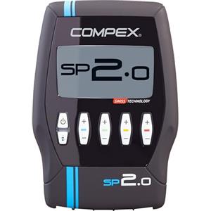 COMPEX SP 2.0 - Elettrostimolatore muscolare EMS, TENS e Masssagio - 4 canali indipendenti, 999 livelli di intensità, 20 programmi - Compatibile con l'app Compex Coach