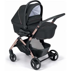 Cam DUETTO Fluido Easy Nero Telaio Oro Rosa Passeggino Carrozzina e Borsa