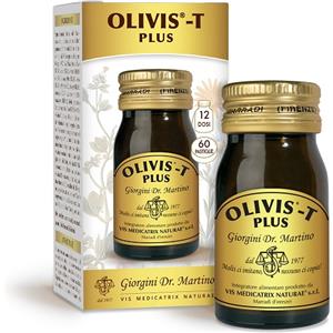 Dr. Giorgini Olivis-T Plus - Integratore Alimentare in Pastiglie per il Benessere Cardiovascolare con Biancospino, Aglio, Olivo e Coleus - 30g o 60 Pastiglie