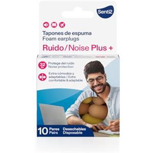 Senti2 Tappi orecchie rumore dormire schiuma 20 pz (10 paia)