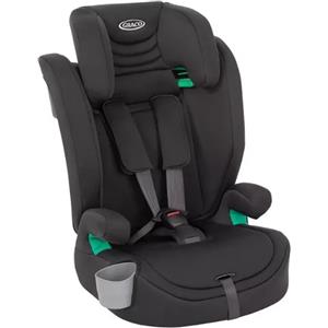 Graco Seggiolino Auto Eldura R129 - 2 in 1 da 15 mesi a 12 anni, Rialzo con Cintura Integrata e Poggiatesta Regolabile