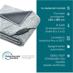 BEURER HD 75 NORD TERMOCOPERTA EXTRAMORBIDA DIM.: 180 X 130 CM GREE