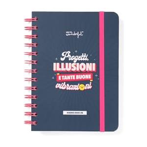Mr. Wonderful Mr.Wonderful - Diario scolastico Wonder piccolo 2025-26 Settimanale - Progetti, illusioni e tante buone vibrazioni