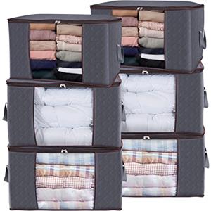 Lifewit 6 contenitori organizer per armadio 90 L