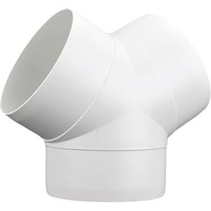 Fantronix - Raccordo circolare a Y in plastica, 100 mm, per tubo di scarico, per cappa aspirante, 10,2 cm, in PVC, per condotti e raccordi per aspiratore e bagno idroponica