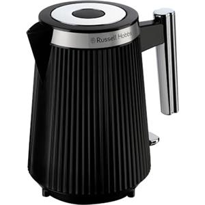 Russell Hobbs Bollitore Elettrico [1,7L, 2400W] Brontë Black (Design opaco, Beccuccio Perfect Pour, Indicatore acqua, Base 360°, Avvolgicavo, Illuminazione, Coperchio pressione) 26750-70