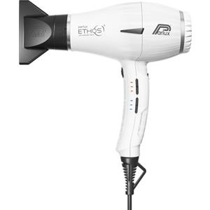Parlux Ethos® Asciugacapelli Digitale Professionale con Ioni negativi, 9 combinazioni di Velocità e Temperatura, Cavo girevole brevettato, Potente e Leggero, Made in Italy, Colore Bianco Opaco
