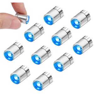 YUYWWAN 10 Pezzi Mini Luce LED, Micro Luci LED a Batteria, Luce per Casa delle Bambole, Luci LED Piccola per Feste Decorazioni, Vetrine, Fai da Te, Casa delle Bambole Illuminazione (Blu)
