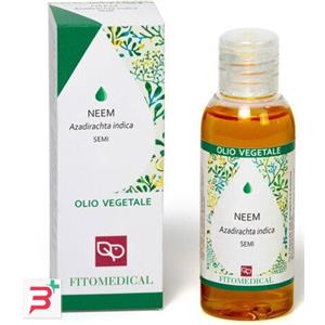 Fitomedical Olio Vegetale di Neem 50 ml - 100% Puro, Rivitalizzante per Pelle e Capelli