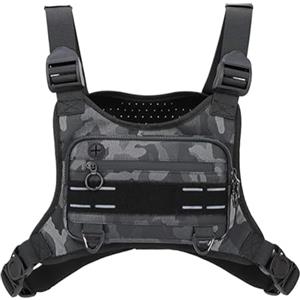 Generico Borsello a Tracolla per Uomo,Borsa Sportiva Toracico Da Corsa - Taschetta per Gilet Porta Telefono Regolabile per Escursionismo Corridori Caccia Allenamento Uomini Donne Ciclismo Viaggio