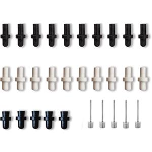 MINDCOLLISION Kit di Ricambio per valvola di gonfiaggio palloni Sportivi Ago per Pompa Ago per gonfiaggio palloni da Basket, Calcio, pallavolo Riparazione perdite,Set 1