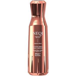 NEQI Spray Diamond Glass (150ml) - Finitura brillante effetto vetro - Termoprotettore fino a 230 °C - Anticrespo & anti-umidità - Per tutti i tipi di capelli
