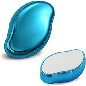 XFSRG Depilatore di Cristallo Corpo Donna Uomo Epilatore Cristallo Pietra Depilatoria ABS Rimozione Peli Naturale Riutilizzabile per Gambe Braccia Viso(Blu)