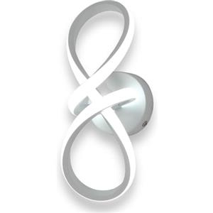 VR VETRINEINRETE Vetrineinrete® Applique moderno intrecciato a led 13 watt da parete lumetto abat jour lampada da interno 3 colorazione di luce